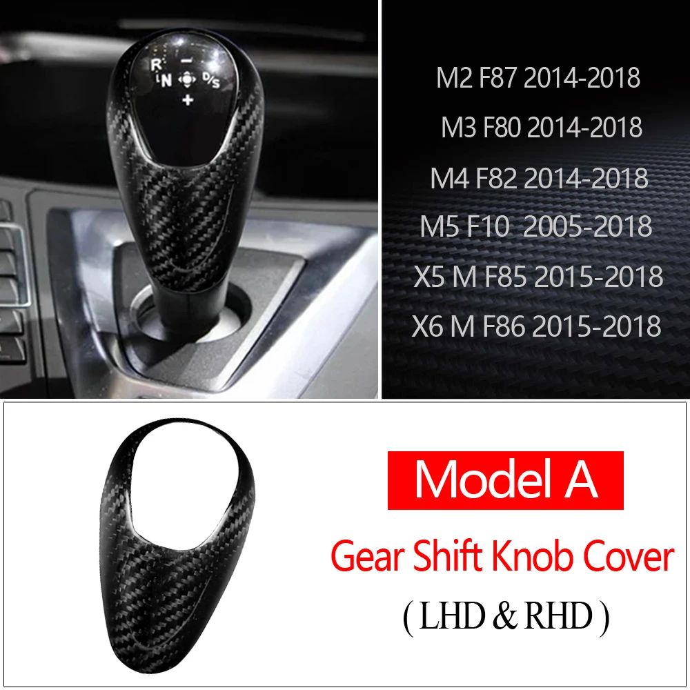 Rivestimento Volante E Console In Fibra Di Carbonio Per BMW M2/M3/M4/M5/X5M/X6M | Antigraffio, Lucido E Facile Da Montare