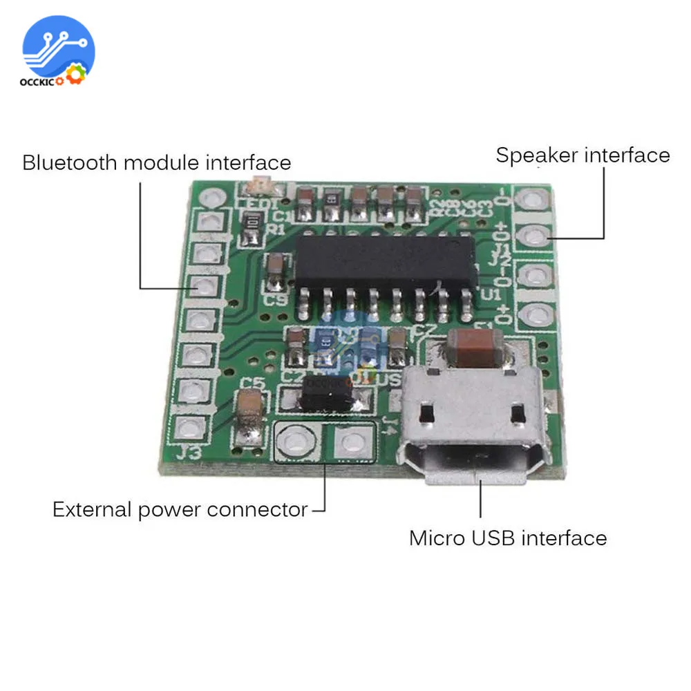 Плата усилителя Micro USB PAM8403 5 В 2x3 Вт аудиоусилитель звуковая система сделай сам