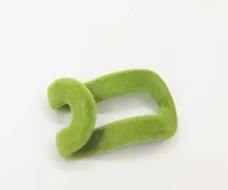 Green 10 шт. домашняя креативная новая мини-одежда из флока вешалка Флокирование держатель Мини анти-зажим крюк цвет случайным образом - Цвет: Green