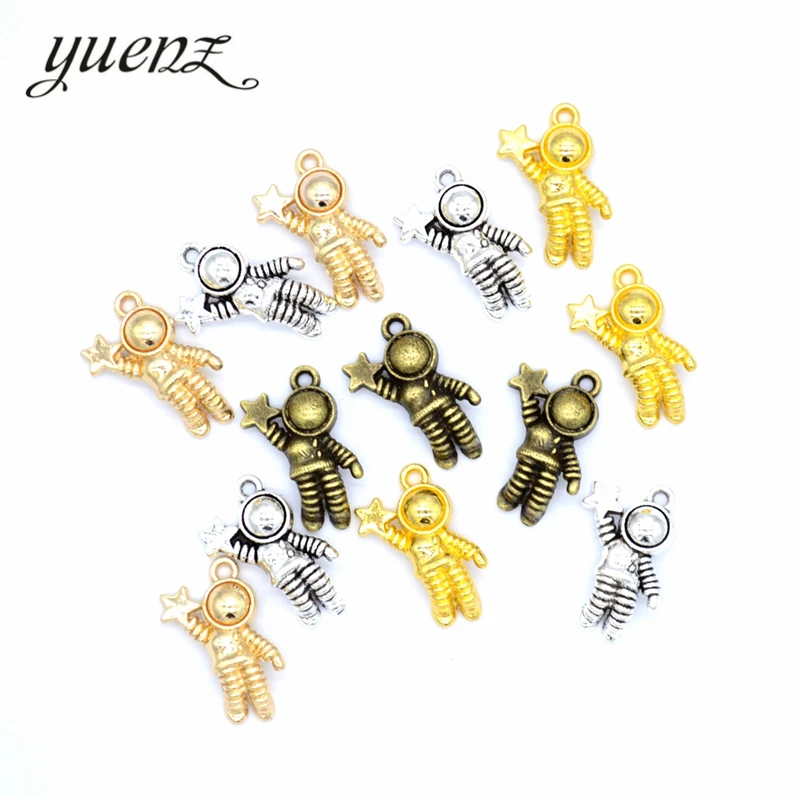 

YuenZ 10pcs 2020 New Product astronaut Charms Pendant For Metal Alloy Jewelry DIY Marking 20*14mm I1120