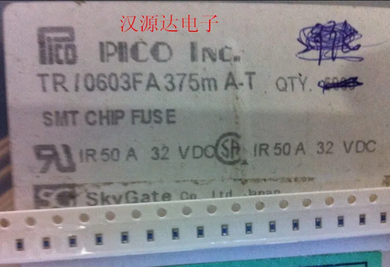 50 шт./лот TR/0603FA375MA 0603 375MA 32V SMD предохранитель 100% новый и оригинальный | Электроника