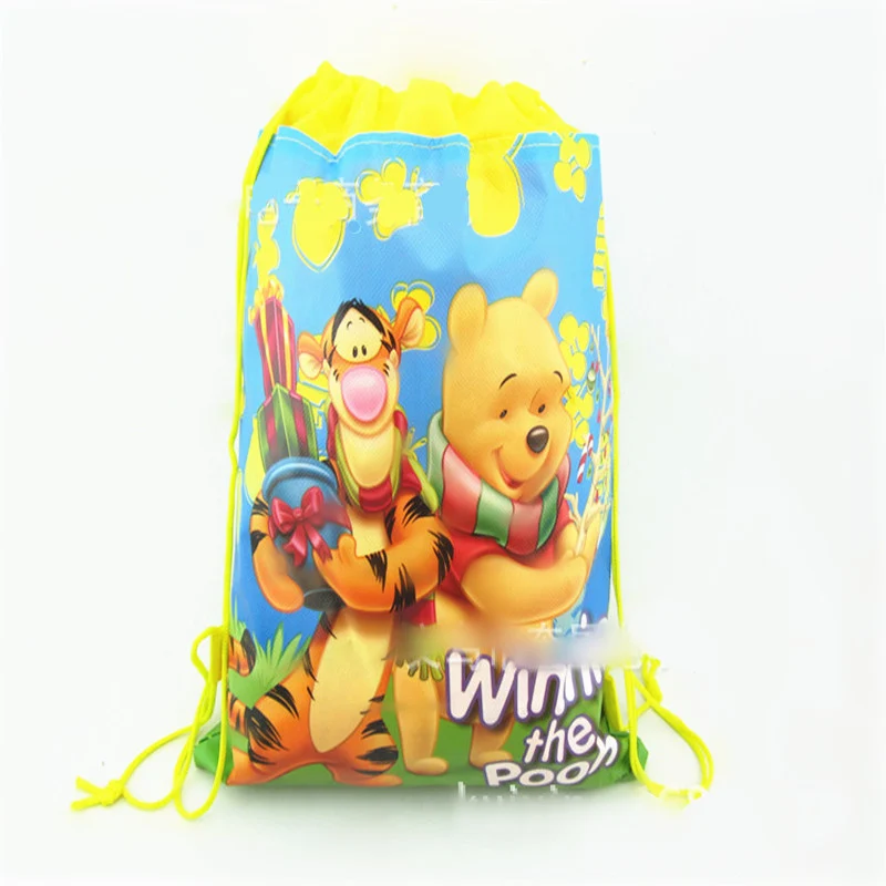 thumbnail image 1 of 1 pieza Disney Cars Mickey Minnie Coco Sofia Frozen Six Princess Winnie Bolsa de compras no tejida Mochila con cordón Suministros para fiestas, 1 of 5