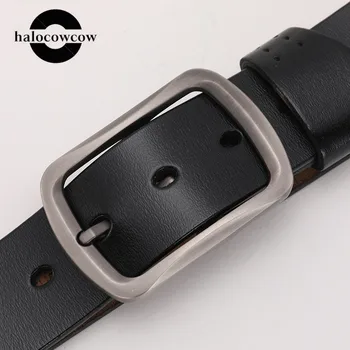 

High Quality Men Belts Genuine Leather Luxury Strap Male Belts for Men Jeans Casual Belt Pin Buckle Masculine Cummerbund 2020