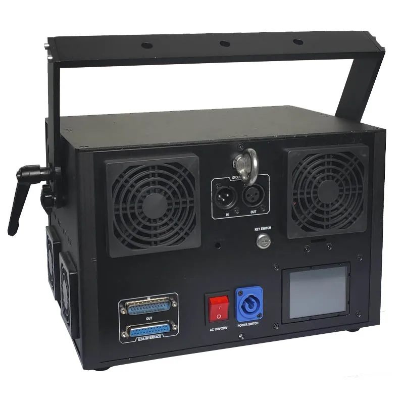 10 Вт ilda dmx sd карта RGB высокой мощности лазерное шоу для наружных мероприятий большие фонтаны воды многоцветный лазерный проектор