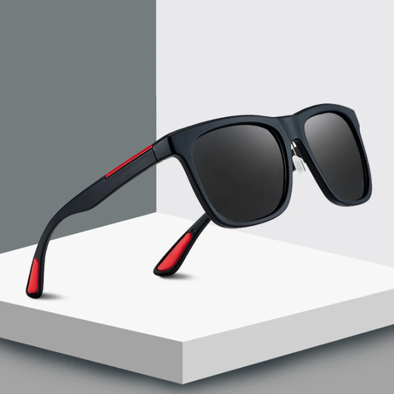 Солнцезащитные очки в ретро стиле UV400 Мужские брендовые дизайнерские Квадратные