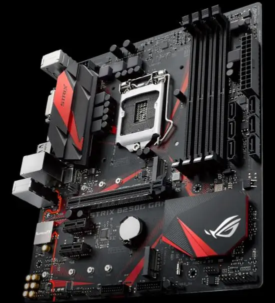 Материнская плата Asus ROG STRIX B250G GAMING DDR4 LGA 1151 B250 для настольных ПК, 64 ГБ, USB2.0, USB3.0, DVI, HDMI