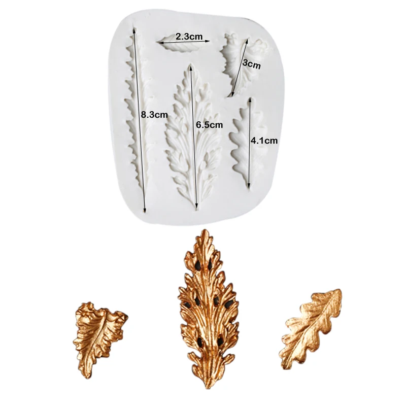 Leaf Cake Border Mould Silicone Mold Texture Fondant Mould Cake Decorating Tool Chocolate Gumpaste Sugarcraft Tools M311