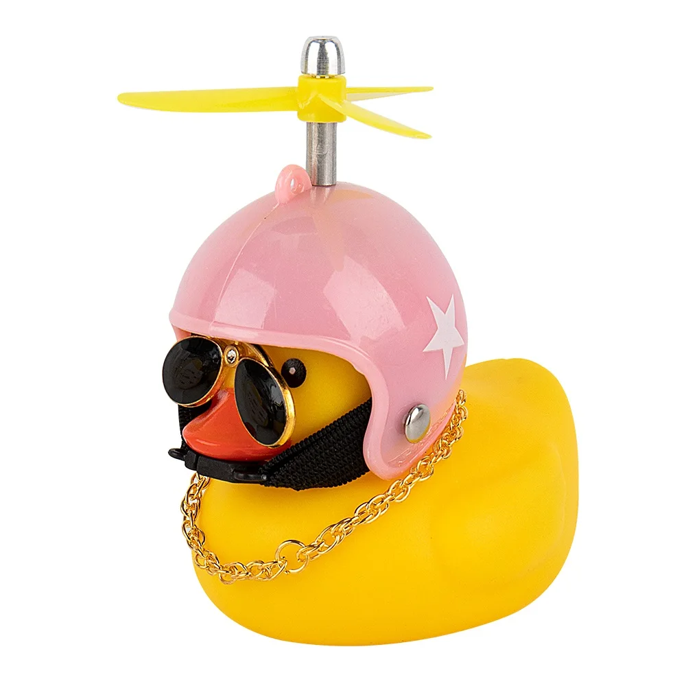 Rubber Mini Duckling Hanging Turbo Motorbike On a Car New Funny Duck For  Motorcycle Accessories Cute Ducks With Helmets Gifts - AliExpress