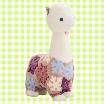 

40/50/60cm Cartoon Plush Alpaca Toy Stuffed Animals Doll Snowflake Pattern Lama Toys For Children Birthday Christmas Gifts
