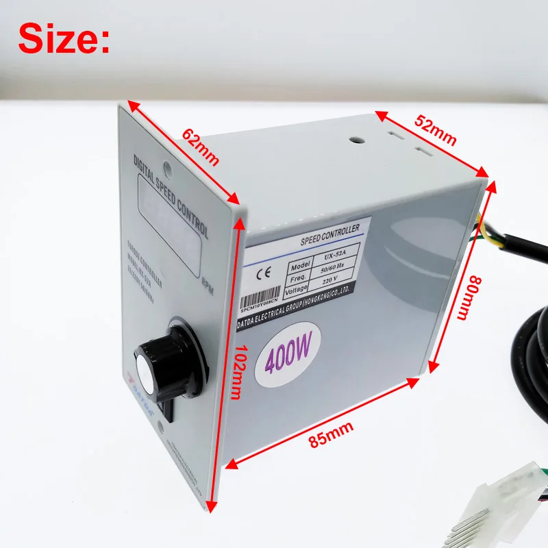 Цифровой дисплей US-52 400 Вт UX-52 220AC регулятор частоты вращения двигателя Регулируемая скорость forword backword контроллер