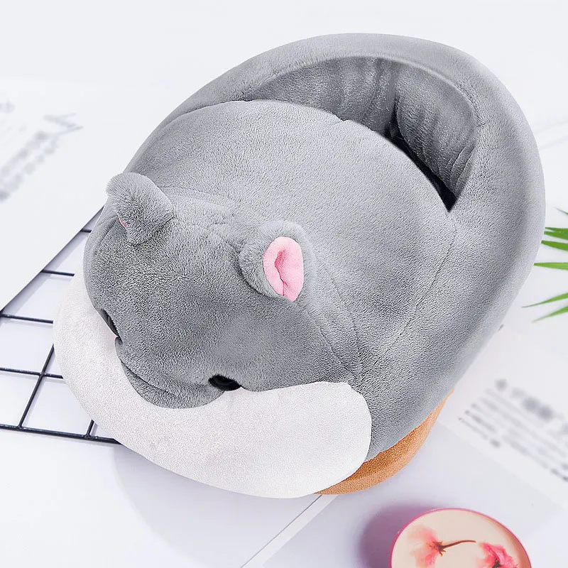 Тёплый коврик для ног 220v электрический теплый коврик для ног Kawaii Мультфильм в форме животных Зима утолщаются Отопление ноги тапочки товары для дома и офиса - Цвет: hamster