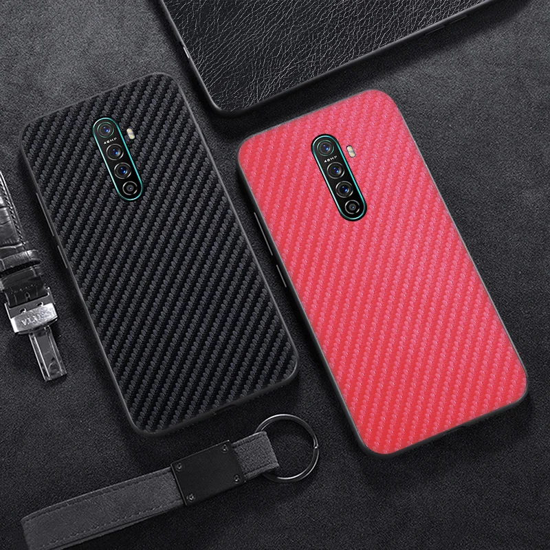 Realme X2 Pro Чехол из углеродного волокна силиконовый защитный бампер для телефона для OPPO Realme XT X2 5 3 Pro C2 X Reno 10X 2Z Ace Z чехол