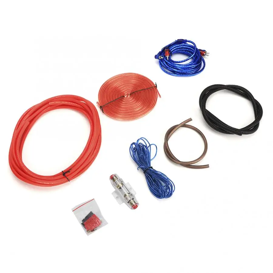 1 Set 6GA Car Audio Amplifier Power Line Subwoofer Cable Wire Cord Kit System Modified Accessories with Fuse | Автомобили и