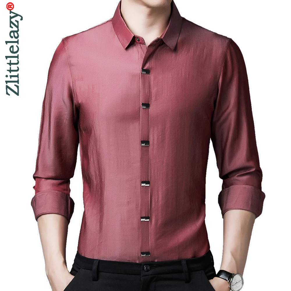 

2022 брендовая дизайнерская мужская рубашка с большими пуговицами, Мужская одежда, корейская модная рубашка с длинными рукавами, роскошное платье, повседневная одежда, Джерси