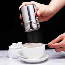 Солевой просеиватель из нержавеющей стали, шоколадный порошок, шейкер для глазури, сахарный земснаряд с крышкой, матча, кофейное сито, инструменты для выпечки