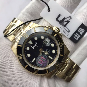 

top Business Luxury Brand Watch men automatic U1 factory ceramic bezel sapphire glass Lumious needles sweep movement sub watches