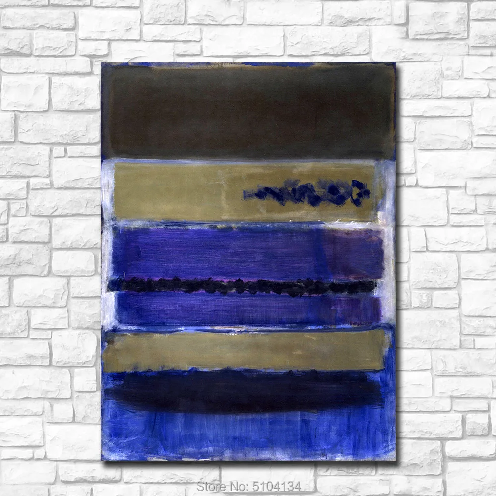 

Mark Rothko No. 5 Untitled Handmade Oil Painting Wall Art Canvas Decorative Living Room Painting Wall Painting Picture No Frame