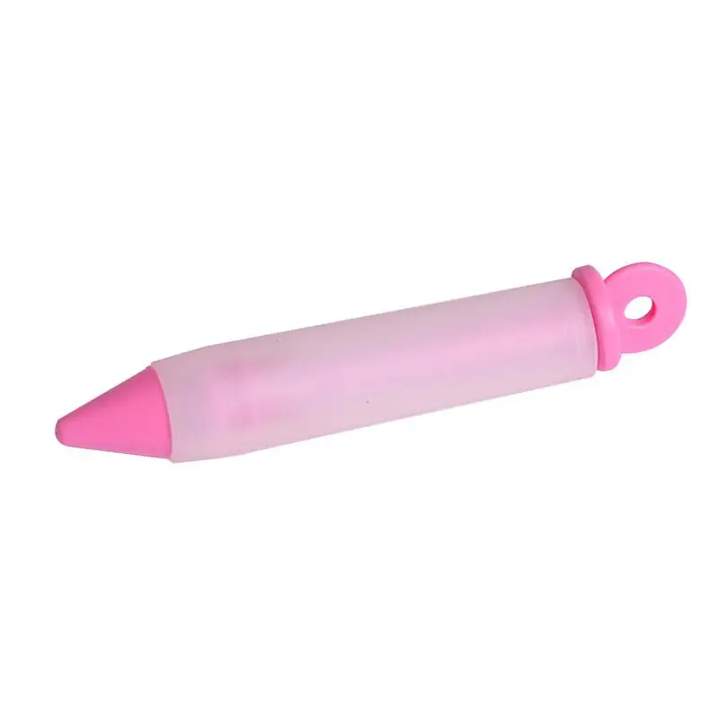 Pink Новинка, 4 головки, монтажная ручка с рисунками, набор для силиконового шоколада, крема, печенья, торта, ручка, ниппель, инструменты для выпечки торта - Цвет: Pink