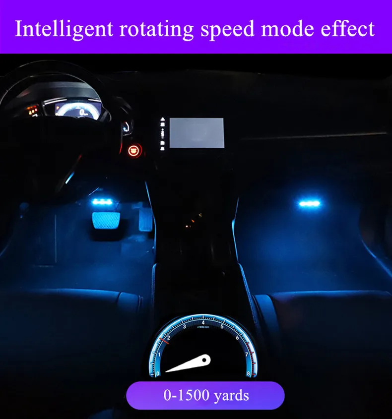 Новые роскошные запчасти автомобиля авто светодиодные лампы RGB Цвета 12V светодиодный декоративный пол светильник для Honda Civic аксессуары для интерьера