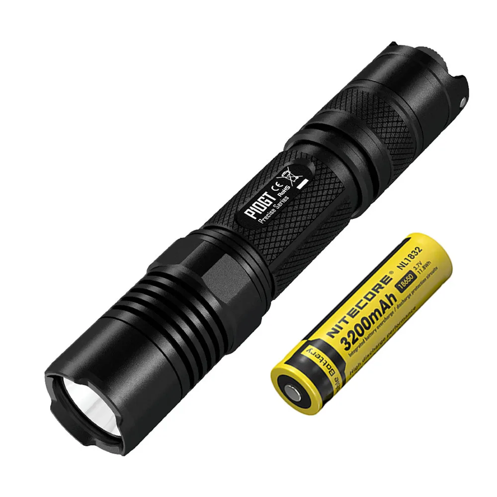 P10GT NL1832 NITECORE P10GT ручной фонарь CREE XM-L2 T6 Светодиодный max 900 люмен луч расстоянии 286 метров уличный фонарик поиск спасательный маяк - Испускаемый цвет: P10GT NL1832