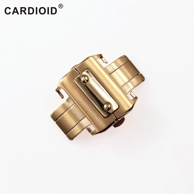 HAOCI 18/21 мм браслеты для часов из нержавеющей стали застежка для CARTIER элегантные Santos застежка Качество ремешок застежка