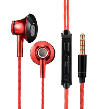 

D10 Earbud Earphone Wired Hands-Free Super-Bass Samsung Sport with Mic for Smart Phone