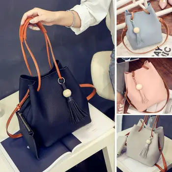

Large Handbag Slouch Bag Long Shoulder Strap Big Across Cross Body Tassel Ladies