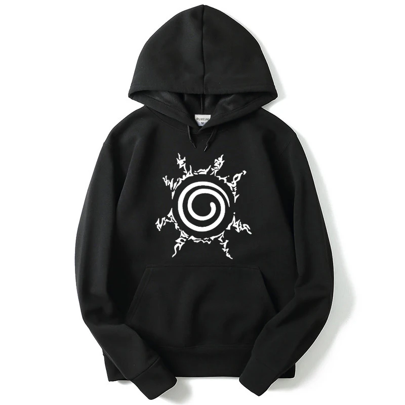 XIN YI fashion anime Hoodie Streetwear Nine Tails Seal Printing pullover  Sweatshirt Men autumn winter Hip Hop hoodie hoodies men