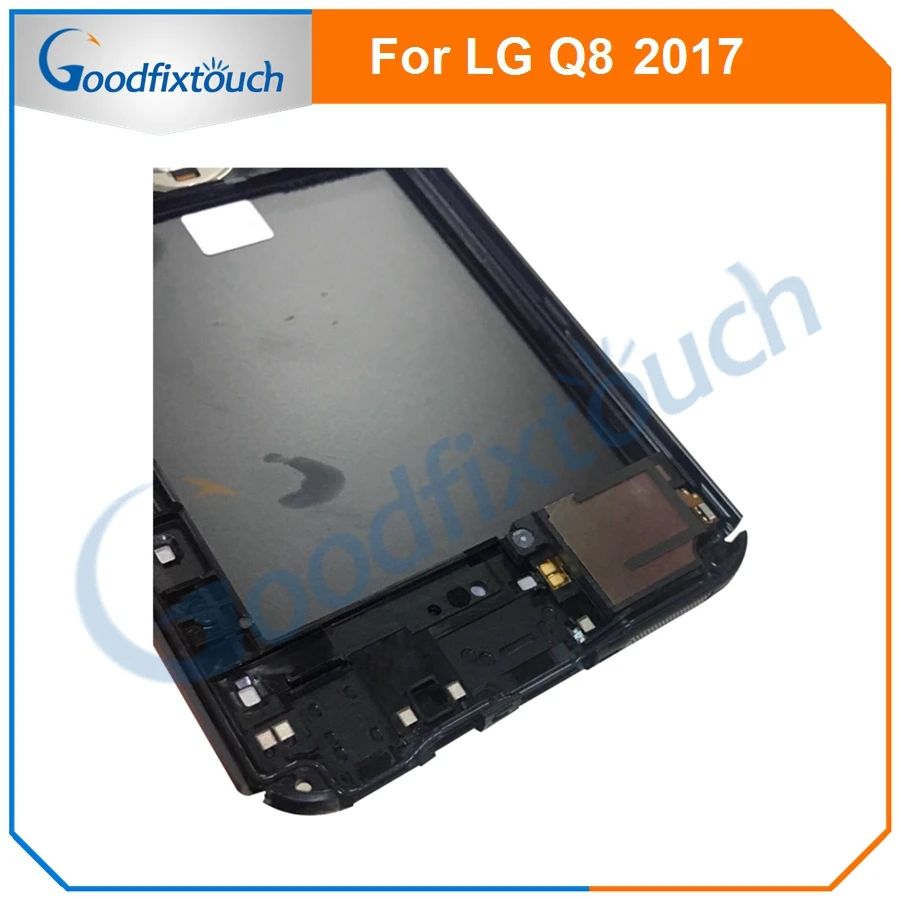 For LG Q8 back cover Battery Cover backcover Back Housing Door With Fingerprint Flex Cable For LG Q8 Replacement Parts (2)