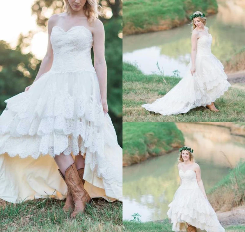 western high low dress