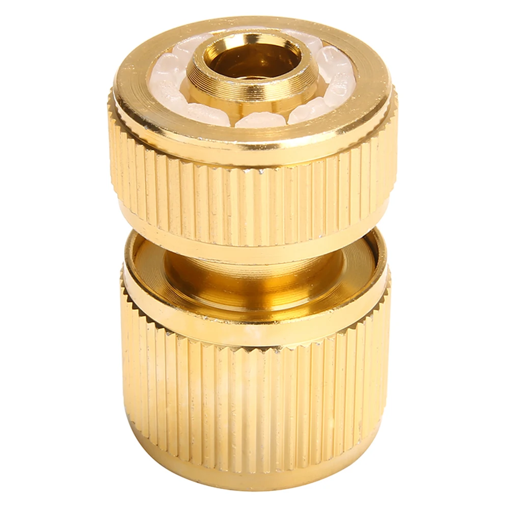 New Brass-Coated Hose Adapter, 1/2" Quick Connect Swivel Connector Garden Hose Coupling Systems for Watering Irrigation Tools tree irrigation kit