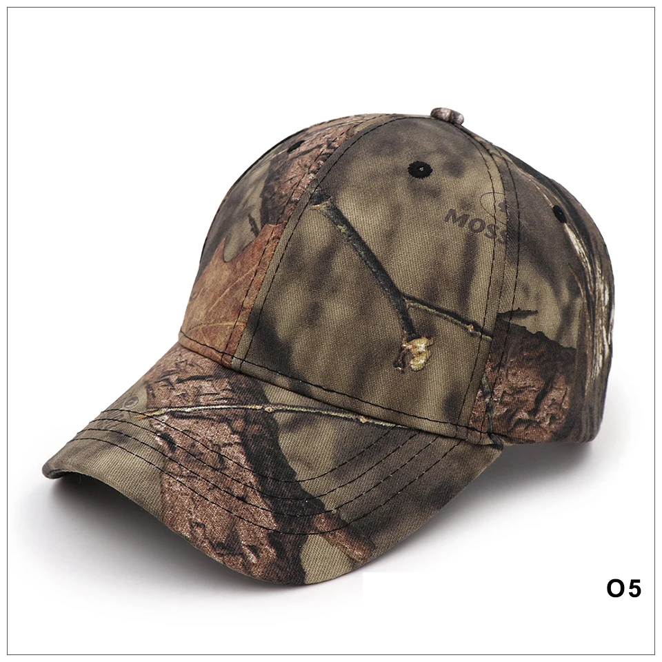 New Camouflage Hunting Fishing Sporting Outdoor Baseball Cap Camo Caps For Man Adjustable 14 colors - Цвет: O5