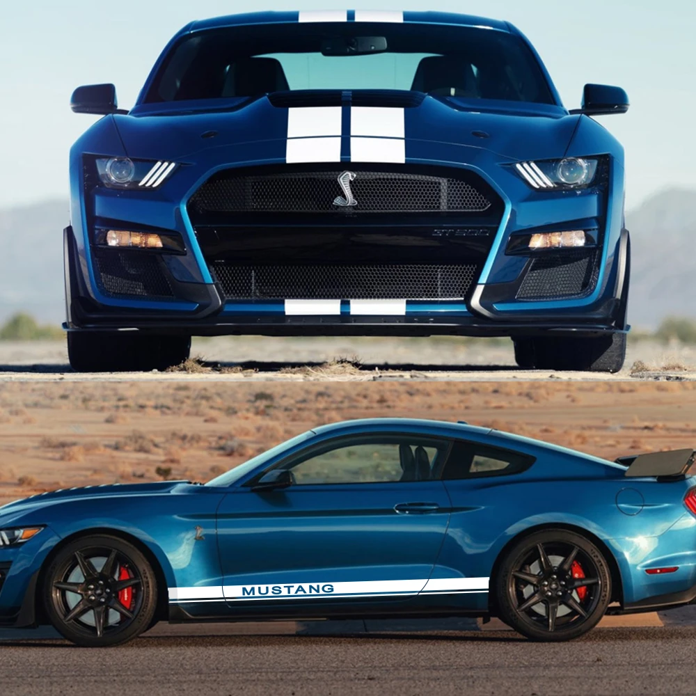 Автомобильные наклейки на весь Кузов для Ford Mustang Авто длинные штаны с полосками