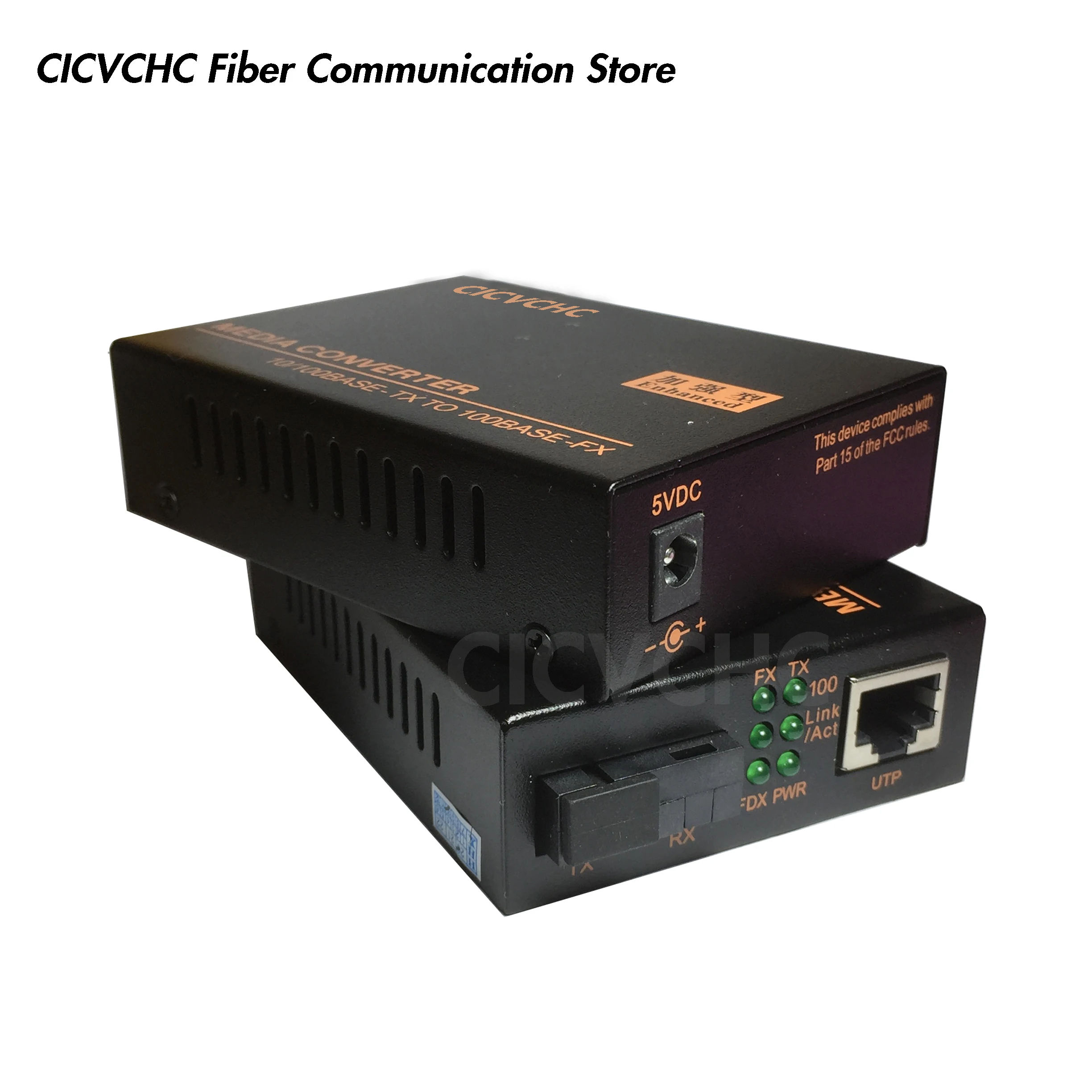 25km 10/100 Base-Tx to 100 Base-FX Single Fiber WDM Fast Ethernet Converter 1 Pair
