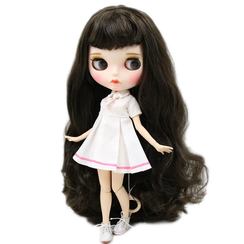 Ледяной DBS Blyth кукольные нет. BL950 черные волосы резные губ матовая Индивидуальные