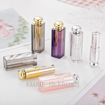 

10/30/50pcs 9mm DIY Mini Refillable Lipstick Tubes Lip Balm Containers Portable Empty Cosmetic Containers Bottles Wholesales