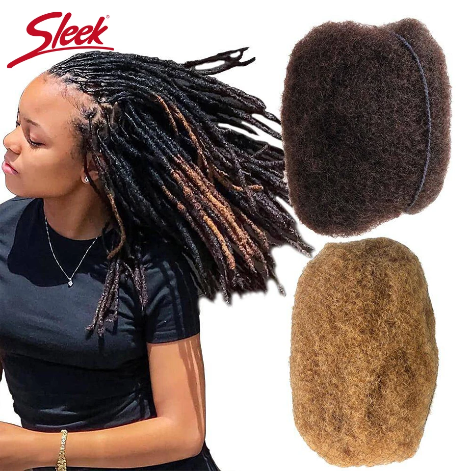 Sleek Peruvian Tight Afro Kinky Bulk Hair 100% Human Hair For Dreadlocks Twist Braid Hair Extension Natrual Black Color 50G