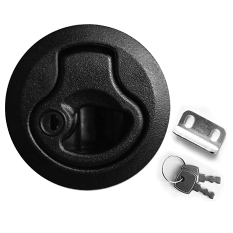 Round Pull Latch Lock for 1 / 2 Inch Door Replace Southco M1- 43 Rv Marine Boat 2 3 / 10 Cm D