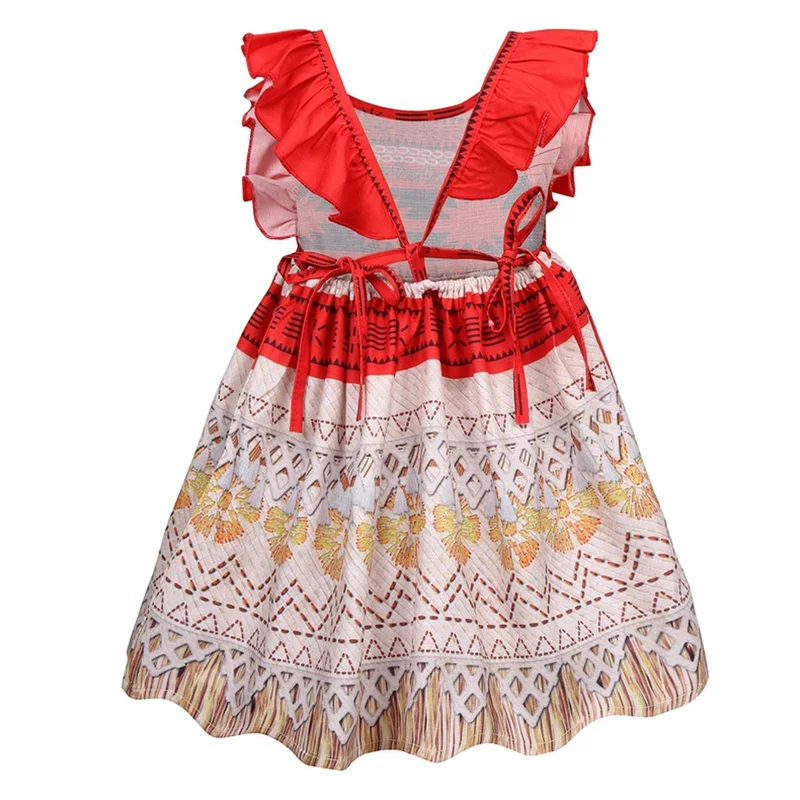 Новое летнее платье Моана для девочек; платья принцессы Моаны; Детские праздничные костюмы для косплея с игрушками; детская одежда; Vaiana