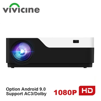 Full HD LED проектор Vivicine M18, 1920x1080, HDMI, USB, ПК, 1080p, домашний мультимедиа проектор для просмотра видео, игр, проектор с поддержкой AC3