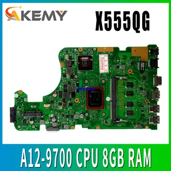 

for ASUS X555QG X555Q X555B X555BP laptop motherboard A12-9700 CPU 8GB RAM REV.2.0 with 2GB graphic Mainboard