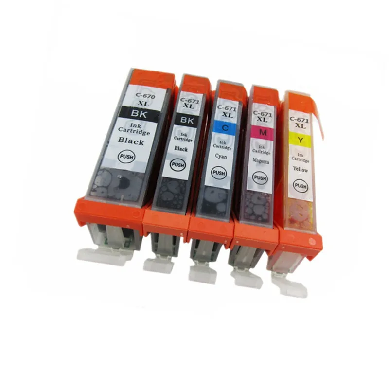 PGI 670 PGI-670 PGI670 PGI-670XL PGI-670BK чернильные картриджи для Canon Pixma MG5760 MG5765 MG5766 MG6860 MG6865 MG7760