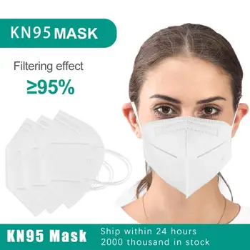 

5/10PCS KN95Mask Reuses Unisex Respirator Cotton 95% Filtration KN95Mask Mouth Mask 5 Filters Against Droplet Mask