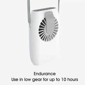 

Hanging waist fan USB charging hanging neck fan mini handheld multi-function portable desktop small fan