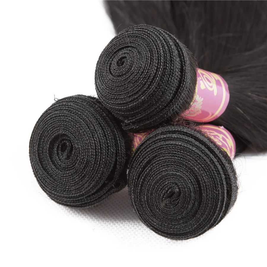 Queen Love Hair Brazilian Hair Weave Bundles Straight Hair Bundles 4 Pcs/Lot Remy Human Hair Bundle