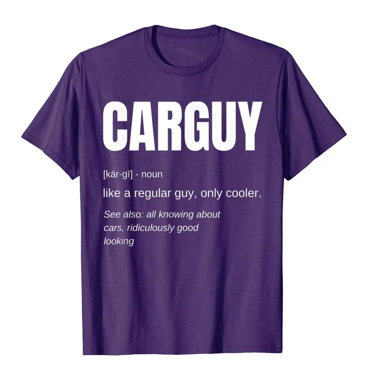 Funny Car Guy T-shirt Gift Car Guy Definition__A11008purple