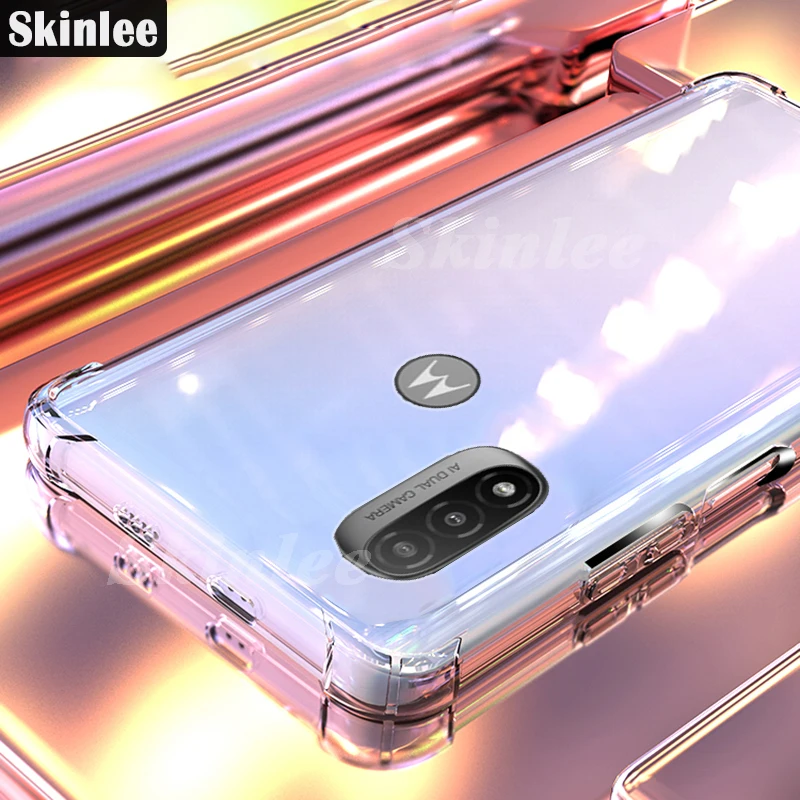 Skinlee Case For Motorola E20 Transparent Official Original Shockproof