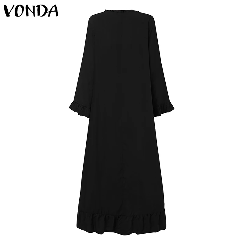 VONDA/элегантное платье для беременных; коллекция года; повседневное однотонное платье-рубашка в богемном стиле; Vestidos; свободный пляжный сарафан для беременных; Robe Femme