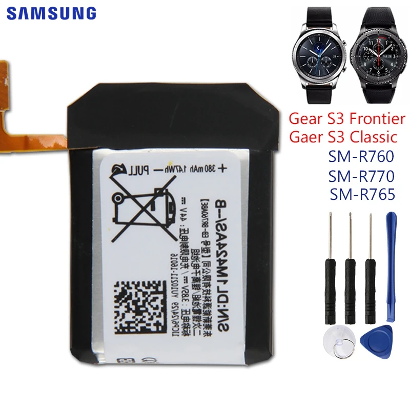 Hombre paridad Condición previa EB BR760ABE de batería de repuesto para SAMSUNG Gear S3 Frontier, Original,  para reloj inteligente clásico, SM R760, SM R770, SM R765|Baterías para  teléfonos móviles| - AliExpress