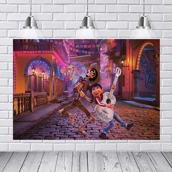 

MEHOFOTO Cartoon Cocoa Movie Music Festival Background Children Birthday Party Banner Custom Photo Background Studio Background
